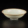 ANTIQUE Chinese White Glaze DING Bowl, SONG period. 5 1/4" diameter x 1 1/2" h.