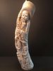 ANTIQUE Chinese Ivory Figurines with harvest scenens, 19th Century. 25" high
