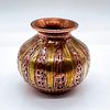 Antique Small Copper Brass Engraved Vase