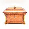 Large Wooden Jewelry Chest with Lock
