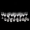 LOTE DE CRISTALERÍA SIGLO XX De la marca D'ARQUES, modelo LONGCHAMP Elaboradas en cristal transparente Consta de: 12 vasos y...