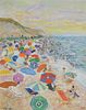 Albert Mohr Oil on Canvas Beach Scene