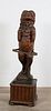 Black Forest Carved Dog Umbrella and Cane Stand