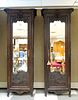 Pair of French Louis XVI Style Mirrored Tall Cabinets.