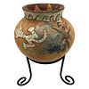Early 20th C. Vermasse Terracotta Pottery Vase