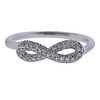 Georg Jensen Infinity Diamond Silver Ring 452
