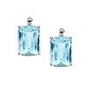 Aquamarine, Diamond and 14K Ear Drops
