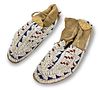 Antique Native American Beaded Leather Moccasins