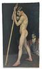Sigvard M Mohn Oil on Canvas 'Nude Man' MN Artist