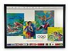 LeRoy Neiman Signed 1984 Olympic Poster