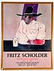 Fritz Scholder Hand Signed Poster
