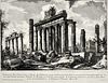 Giovanni Battista Piranesi Engraving 'Roman Ruins'