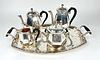 Christofle France Gallia Silver Plate Tea Set