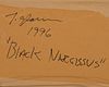 Joel Glassman (b. 1946), "Black Narcissus," 1996, Solarized gelatin silver print, Sight: 17.875" H x 13.875" W