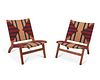 A pair of Masaya & Co. "Momotombo" lounge chairs