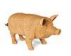 A Mario Lopez Torres "Tzumindi" sculptural wicker pig