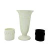 3pc Wedgwood Porcelain Votive Candle Holders and Vase
