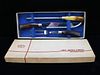 SHEFFIELD HORN CARVING SET IN BOX