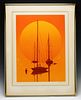 SIGNED NUMBERED PRINT OF SAILBOATS