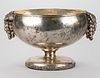 UNIDENTIFIED STERLING SILVER PUNCH BOWL WITH WEIGHTED BASE