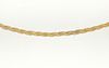 14K Gold Braided Unoaerre Chain Necklace