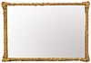 Gilded Gesso On Wood Mirror, Scrolls & Acanthus Leaves, H 51'' W 40.5''
