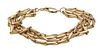 Cartier (Paris, 1847) 750 Yellow Gold Four-Strand Bracelet, L 7.5'' 42g