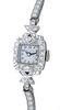 Hamilton Diamond And Platinum Bracelet Watch, C. 1950, Dia. 1.75'' 20g