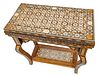 Damascus Syrian Inlay Console Card Table C. 1900, H 29'' W 28'' Depth 14''