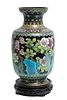 Chinese Cloisonne Vase, H 16'' Dia. 9''