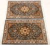 Kashmir Handwoven Wool And Silk Rugs, W 3' 1'' L 5' 1 Pair