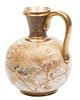 Doulton Burslem Porcelain Ewer C. 1880, H 8'' W 6''