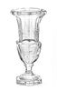Tiffany & Co. Etched Crystal Vase, H 10'' Dia. 5.5''