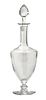 Baccarat (French, 1764) Crystal Footed Decanter, H 15'' Dia. 4.5''