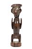 Ibo Carved Wood Sculpture Of A Man, H 15.5'' W 4.25'' Depth 4''