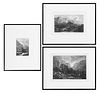Alexandre Calame (Swiss, 1810-1864) Etchings On Wove Paper, Mountain Landscape Scenes, H 6.75'' W 9.5'' 3 pcs