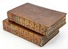 La Sainte Bible, 1707, Amsterdam, Two Volumes, In French H 17.5" W 11.5" Tooled Leather Bound