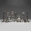 Pewter Lighting Devices and Table Wares