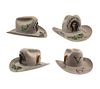 John B. Stetson (1830-1906) - 4X Beaver Cowboy Hat with Original Illustrations by Various Western Artists, size 7.125 (M90876B-0223-006-A)