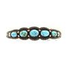 Navajo Turquoise and Silver Bracelet c. 1940s, size 6.5 (J9303)