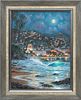 Robert Finale Oil On Canvas,  2018, Evening Stars (Laguna Beach), H 24'' W 18''