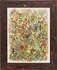 Jack Faxon Abstract Multi Color Watercolor H 30'' W 22''