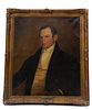Attributed to John Vanderlyn (American, 1775-1852) Oil On Canvas, 19th C., Portrait Of A Gentleman,, H 30'' W 25''
