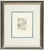 Pierre-Auguste Renoir (French, 1841-1919) Collectors Guild Edition Engraving On Laid Paper, Chapeau, H 4.5'' W 3.12''
