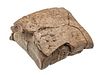 Sumerian Cuneiform Clay Tablet Wrapped In Partial Clay Envelope Contract For Oxen H 1.5'' W 1.5''