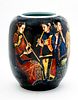 Large Chinese Porcelain Vase After Chen Yifei's "Music At The Banquet", 20th C., H 18'' Dia. 14''