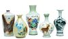 Chinese Porcelain Vase Grouping 21st C., 5 pcs