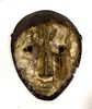 African Polychrome Carved Wood Mask, H 7", W 6"