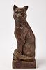 Folk Art Cat Sculpture