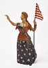 Carved and Painted Lady Liberty